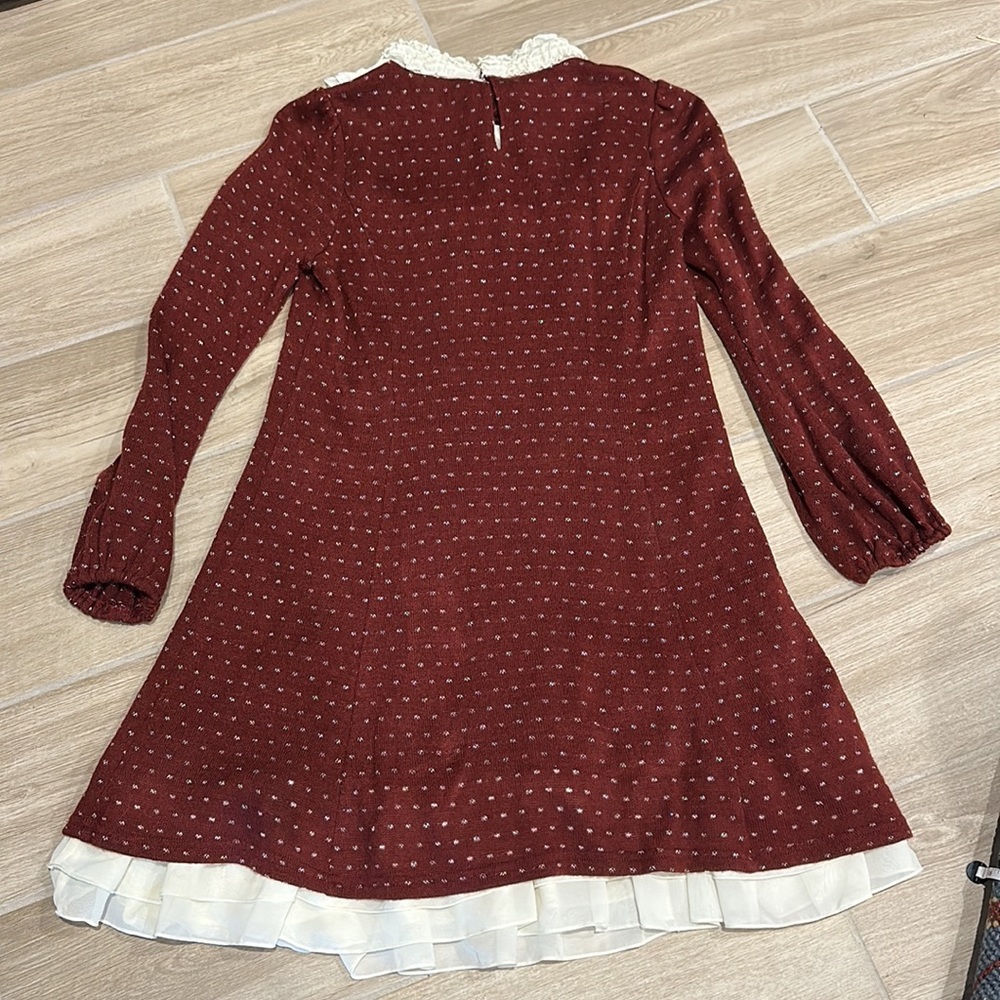 Axes Femme Lolita Harajuku Japan dress with lace bow details Asian M or US Small - Picture 9 of 11